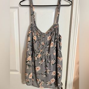Torrid Floral adjustable straps tank size 1x